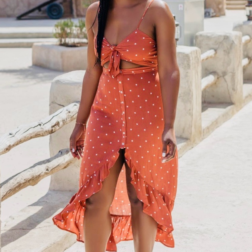 Urban outfitters Women’s two piece skirt set polka dot